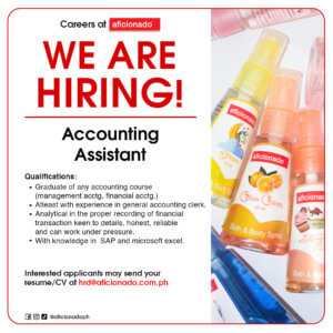 Hiring Accounting Assistant